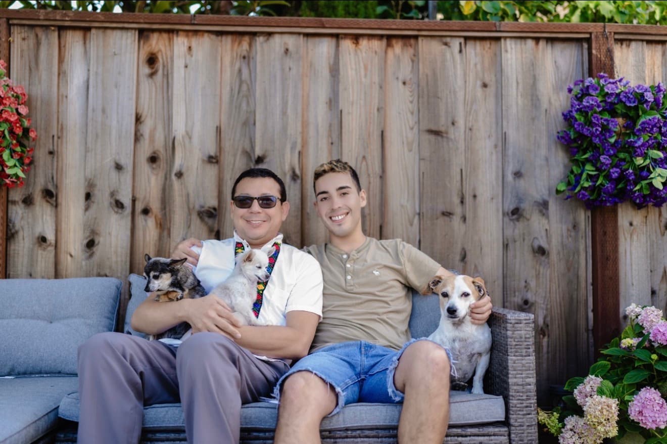 Alan and Julio with dogs